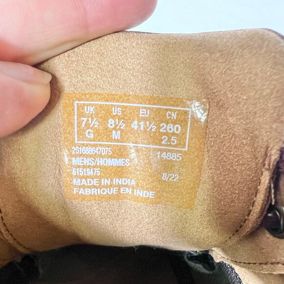 Clarks Hinsdale Mid Lace Up Chukka Boot Men 8.5 Brown Leather New - Picture 9 of 16